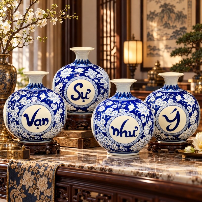 Combo 4 Bình Tài Lộc Vạn Sự Như Ý Cao Cấp 35cm – Sứ Bát Tràng Men Xanh Lam, Trang Trí Sang Trọng, Biểu Tượng May Mắn Và Thành Công 10 Combo 4 Bình Tài Lộc Vạn Sự Như Ý Cao Cấp 35cm – Sứ Bát Tràng Men Xanh Lam, Trang Trí Sang Trọng, Biểu Tượng May Mắn Và Thành Công