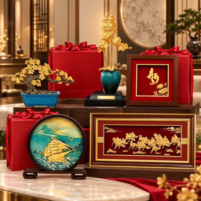 Khám Phá Thế Giới Quà Tặng Mạ Vàng Qua Những Thiết Kế Đầy Ý Nghĩa Tại WiixGift