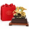 Mô Hình Ngựa Phong Thủy Mạ Vàng 24K – Dáng Ngựa Vững Chắc, Tạo Điểm Nhấn Cho Bàn Làm Việc Và Phòng Lãnh Đạo