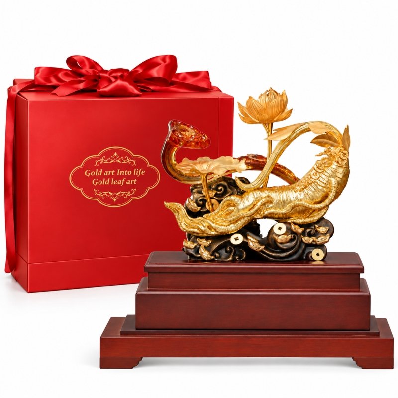 Mô Hình Sâm Ngọc Linh Sen Như Ý Mạ Vàng 24K – Điểm Nhấn Phòng Làm Việc, Biểu Tượng Sức Khỏe Và Thịnh Vượng