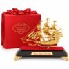 Mô Hình Thuyền Dát Vàng 24K – Điểm Nhấn Phòng Giám Đốc, Biểu Tượng Hành Trình Thuận Lợi Và Phát Triển