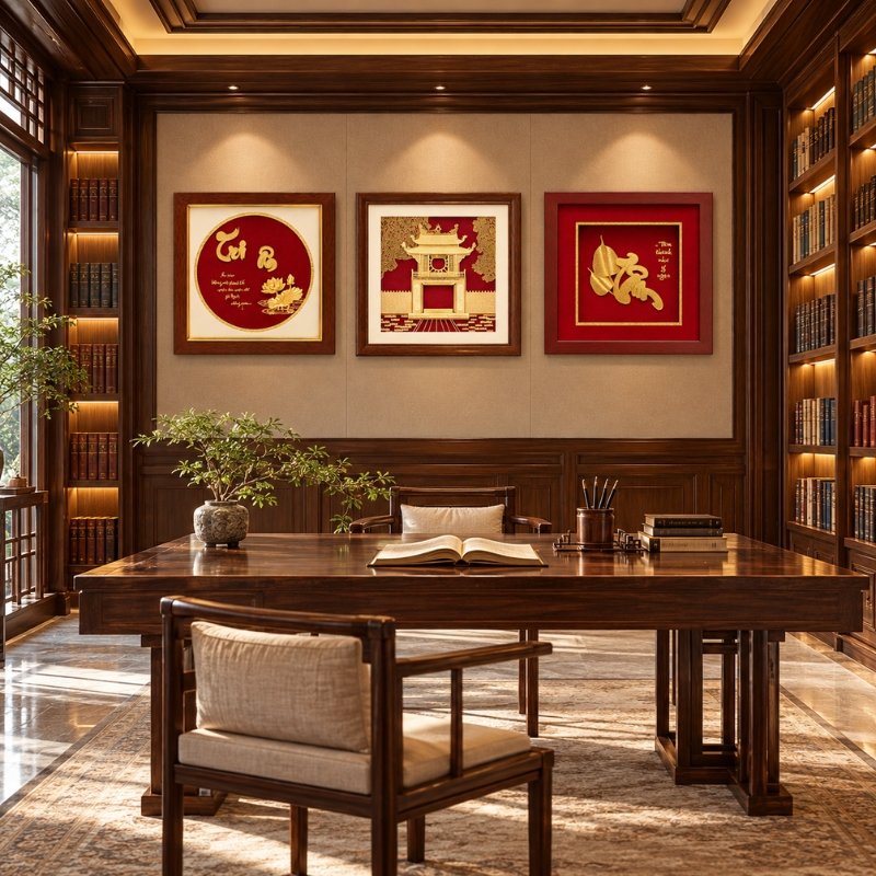 Top 3 Tranh Dát Vàng 24K Tặng Thầy Cô 20/11 – Tô Điểm Không Gian, Tôn Vinh Đạo Học, Gửi Gắm Ân Tình Sao chép