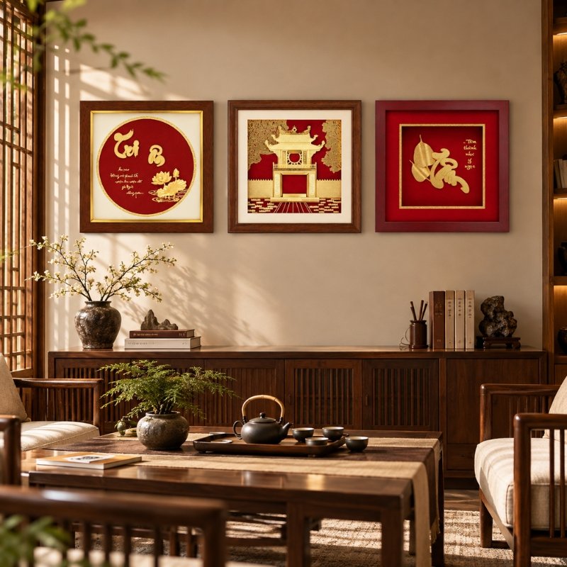 Top 3 Tranh Dát Vàng 24K Tặng Thầy Cô 20/11 – Tô Điểm Không Gian, Tôn Vinh Đạo Học, Gửi Gắm Ân Tình Sao chép