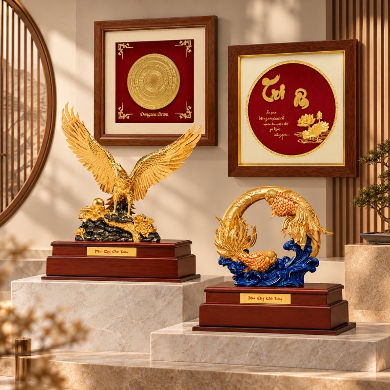 Top 5 Quà Tặng Mạ Vàng Theo Mẫu Sang Trọng, Tôn Vinh Không Gian Và Giá Trị Trao Tặng