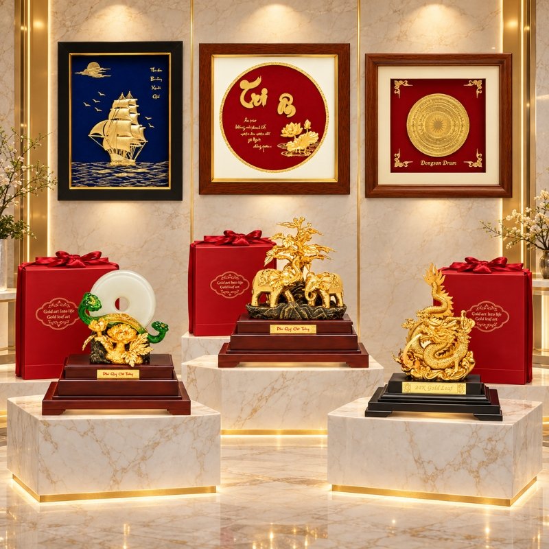 Gợi Ý 6 Mẫu Quà Tặng Mạ Vàng Doanh Nghiệp – Sang Trọng Trong Trưng Bày, Tinh Tế Trong Trao Tặng