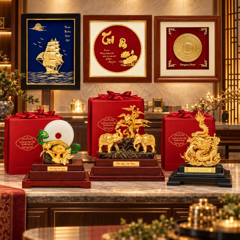Gợi Ý 6 Mẫu Quà Tặng Mạ Vàng Doanh Nghiệp – Sang Trọng Trong Trưng Bày, Tinh Tế Trong Trao Tặng
