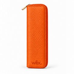 Bao da đựng bút cao cấp WA-BD001 màu cam kèm hộp; giúp bảo vệ sản phẩm và cấu thành set quà