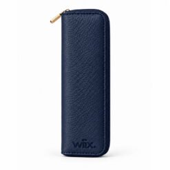 Bao da đựng bút cao cấp WA-BD001 màu xanh navy kèm hộp; giúp bảo vệ sản phẩm và cấu thành set quà
